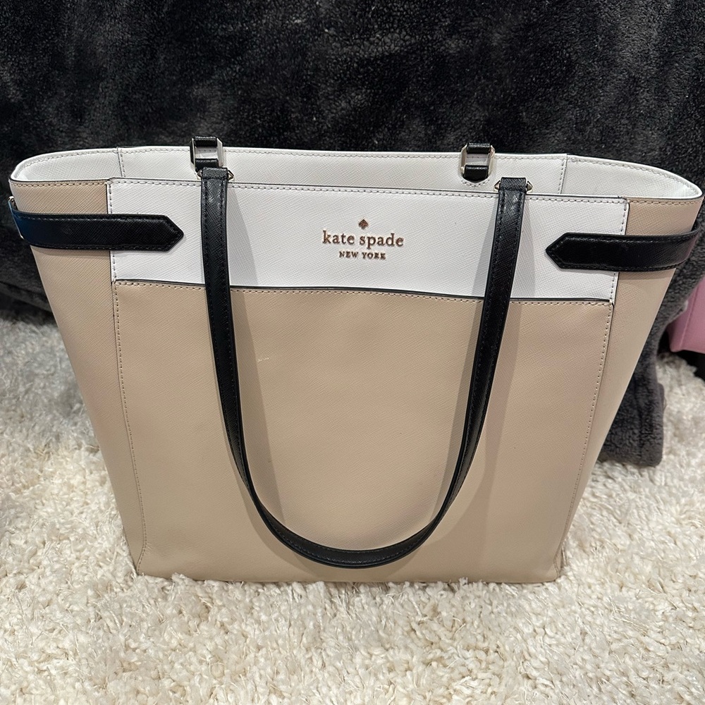 Kate Spade Jet Purse// tan & black 🤎🖤